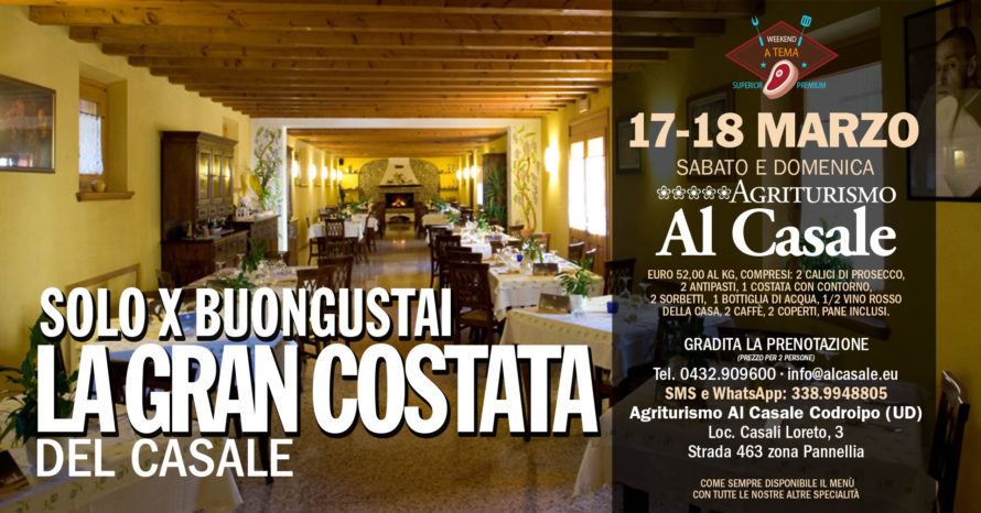 cucina costata bistecca agriturismo al casale codroipo 890x466 La Gran Costata, Agriturismo Al Casale Codroipo   17 18 Marzo