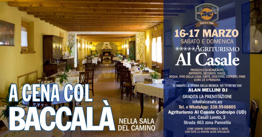 1920x1005 Casale Baccala 1 890x466 16 17 Marzo: Cene col Baccalà + Musica