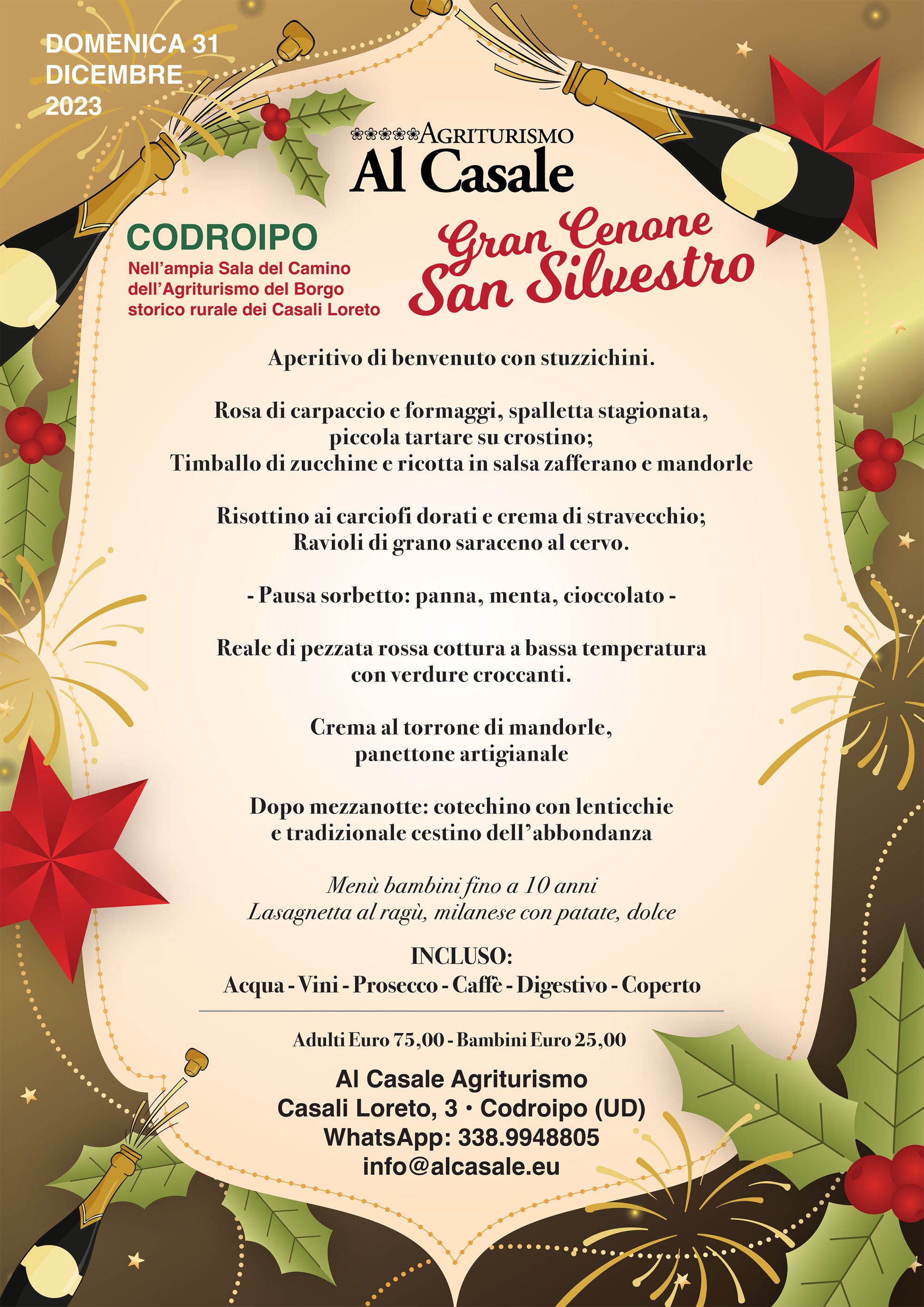 Menu Capodanno Casale 2023 scaled Cenone di capodanno 2023   Agriturismo Al Casale Codroipo