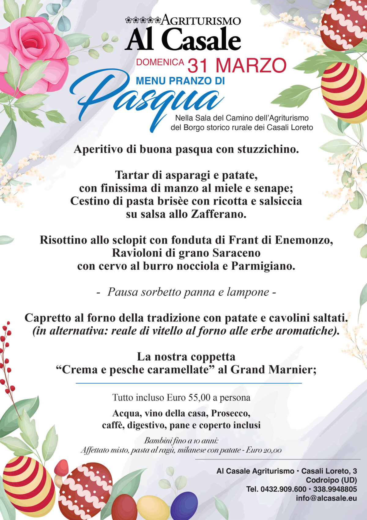 Menu Pasqua Casale 2024 codroipo 1200x1697 Pranzo di Pasqua 2024   Agriturismo Al Casale Codroipo