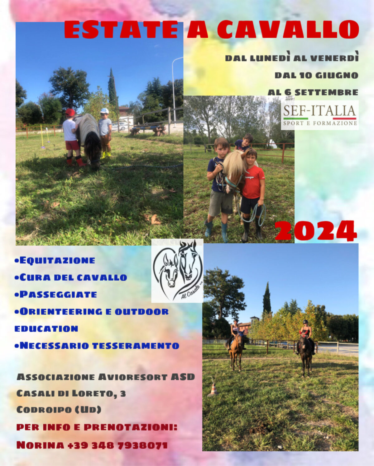 ESTATEACAVALLO 1200x1498 Estate a cavallo ASD Avioresort presso Al Casale di Codroipo per bambini